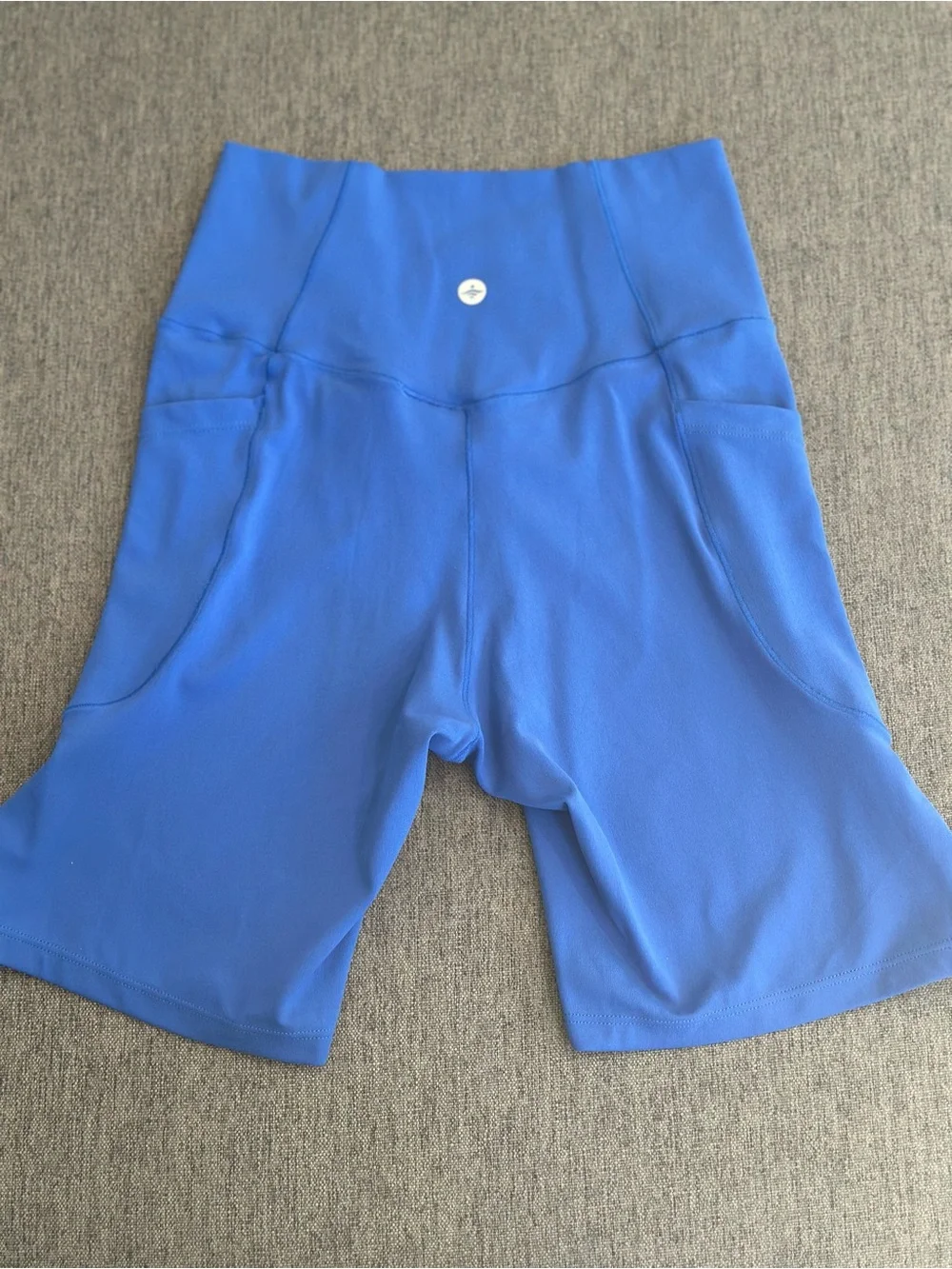 HALARA Cross-Waist Bike Shorts - Blue
